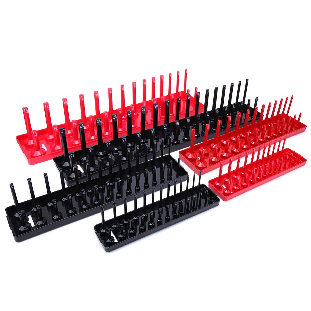 Steckdosen-Rack- aus Kunststoff – Multifunktionales Aufbewahrungstablett für Steckdosen (metrisch & Zoll), platzsparende Organisation für Kabel und Stecker, Stück
