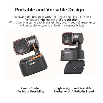 Amazon.co.jp: OBSBOT Tiny 2 Lite AI搭載 4K UHD PTZ ウェブ