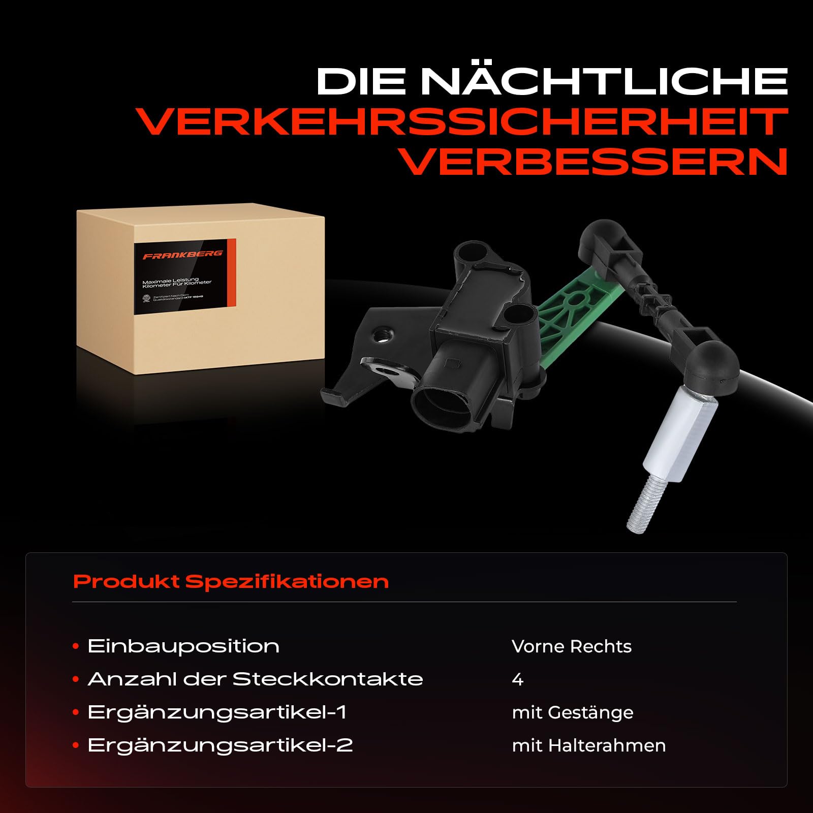 Audi A8 4H Capteur De Niveau Avec Pôles Avant Droit AUDI A6