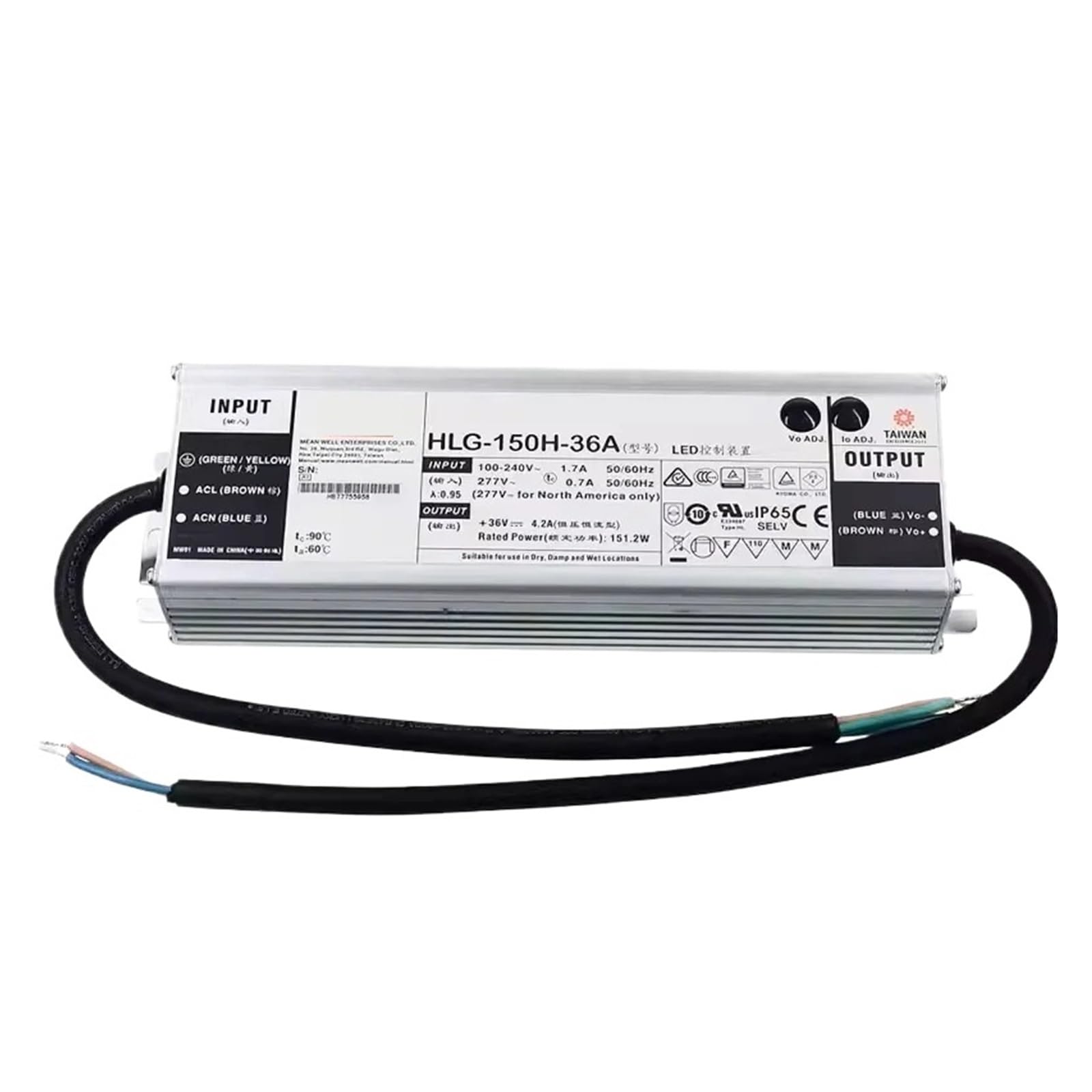 BALYDLUL HLG-150H-12A HLG-150H-24A HLG-150H-36A HLG-150H-48A LED constant voltage switching power supply HLG-150H(HLG-150H-36A)