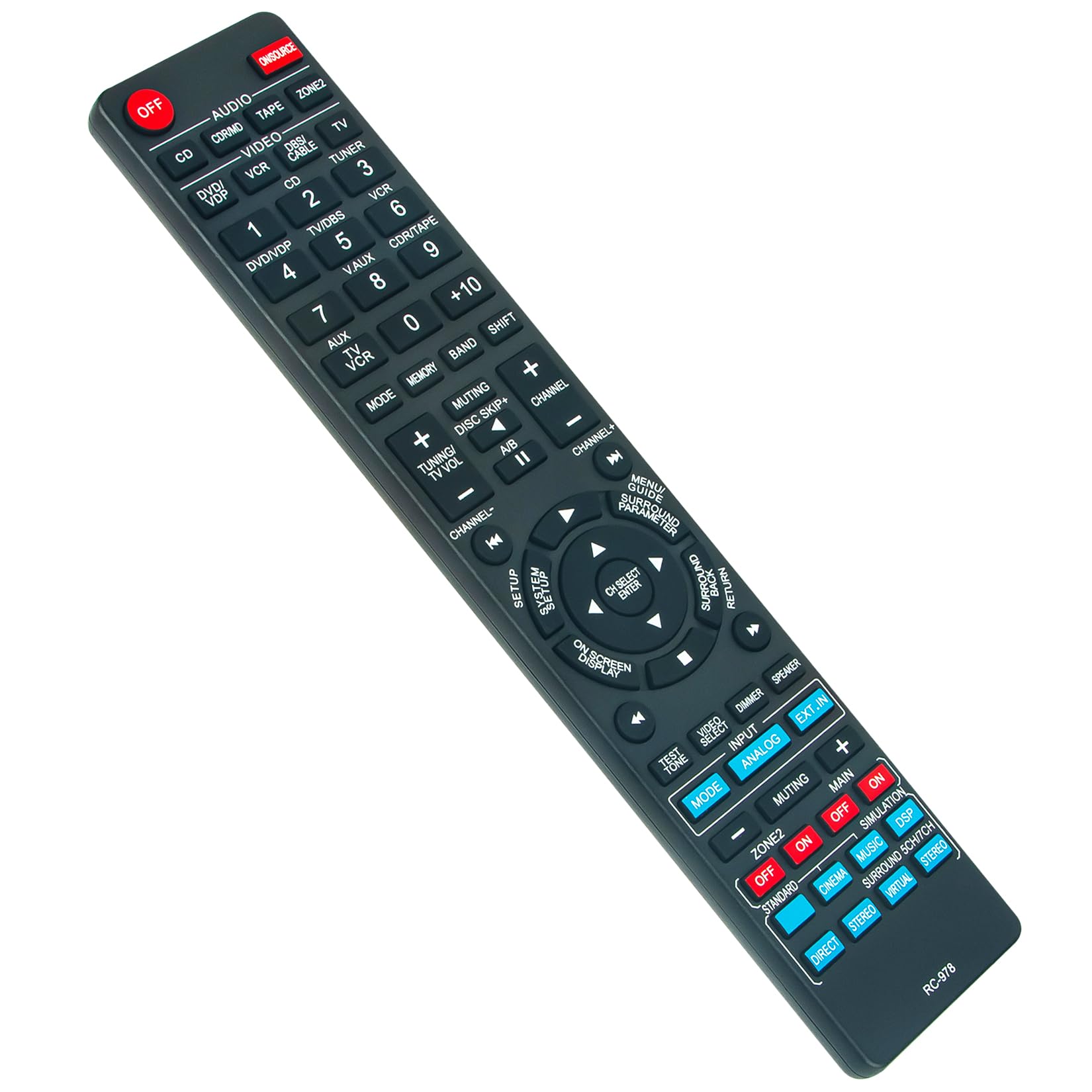 Amazon.co.jp: RC-978 交換用リモコン Denon AVレシーバー AVR-1905