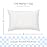 Little Sleepy Head Toddler Pillow with Pillowcase 13x18 - Kids Pillow for Sleeping - Better Neck Support Ergonomic Pillow and Toddler Pillowcase - Best Pillows for Kids (Checkers Baby Blue)