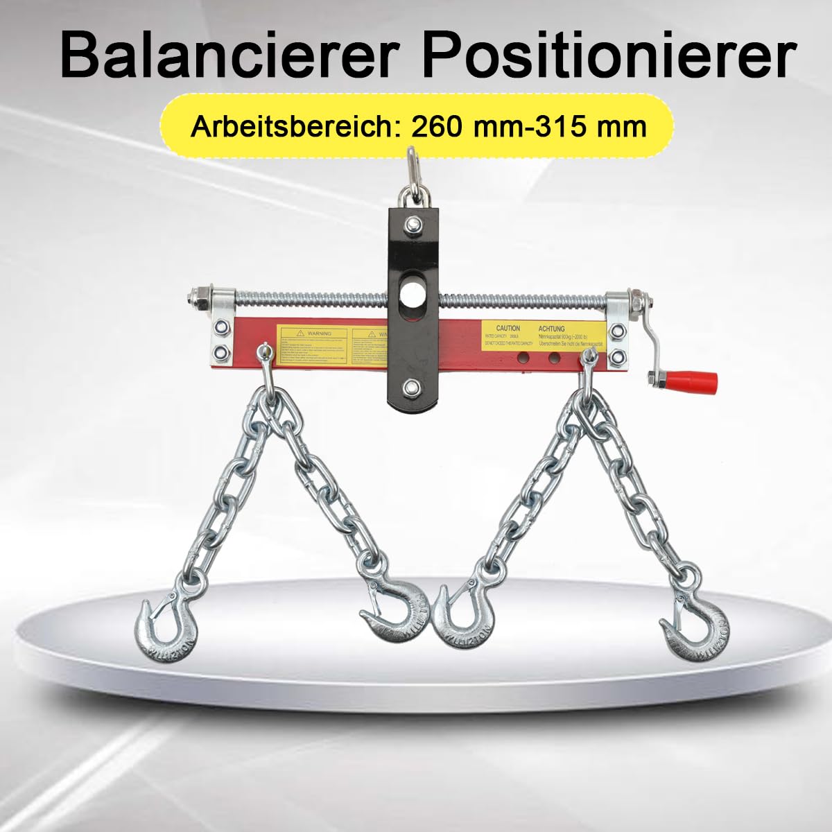 Équilibreuse de Moteur 900 kg avec poignée - Grue datelier - Grue de Moteur Support Moteur Pont Moteur,Longueur de chaîne : env.30cm