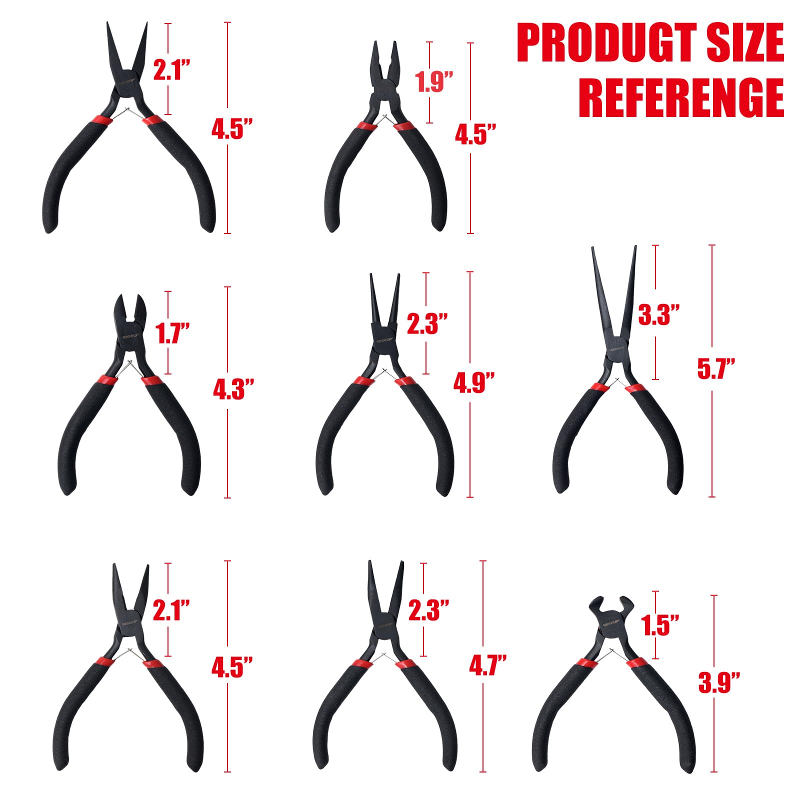Mini Pliers Set - Crafting, Jewelry & Electronics -7 Mini Pliers Set - Crafting, Jewelry & Electronics -7