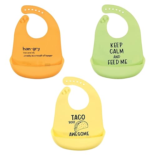 Miniatura 32 de Baberos Hudson Baby de silicona unisex para bebé, Baberos de silicona., talla única , Manzana de mi ojo