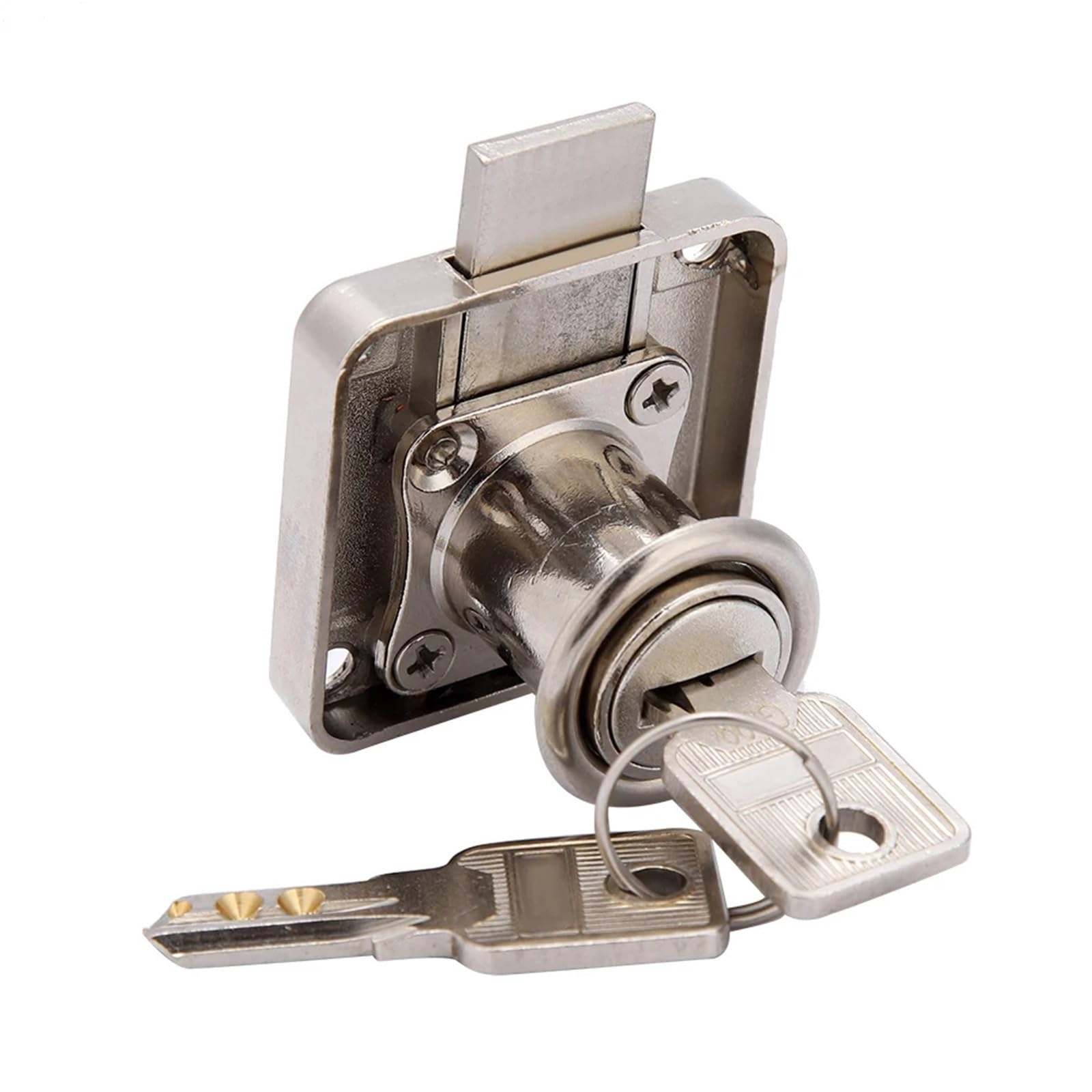 Jwvialel 138-22 Furniture Lock Zinc Alloy Display Cabinet Drawer Household Lockers Hardware 1Pcs(138-22)