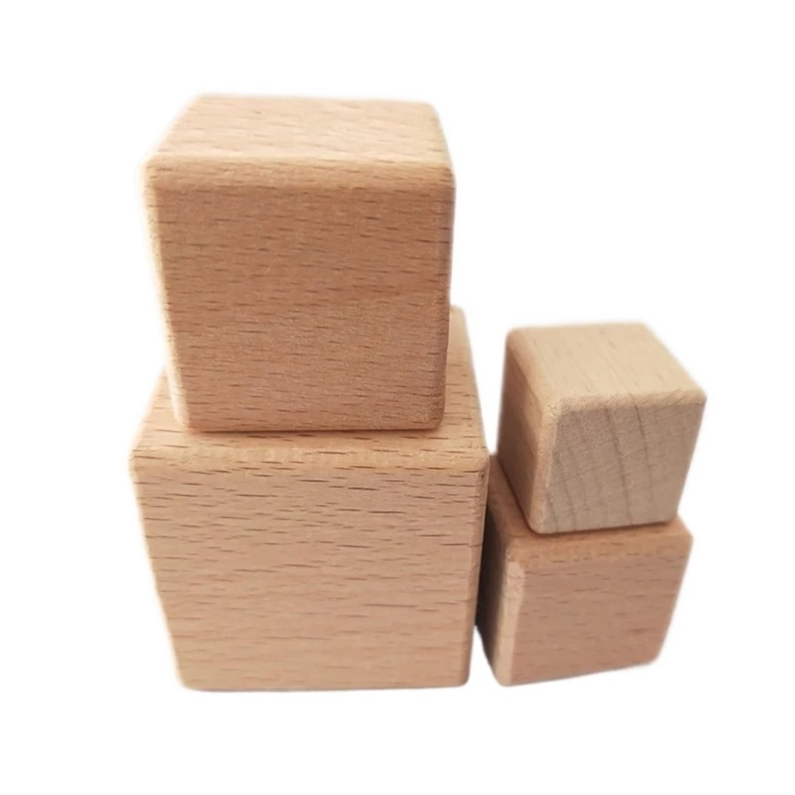 100 bloques de madera sin terminar 25 mm, cubos cuadrados maciza natural for manualidades, tallado, pintura y decoración