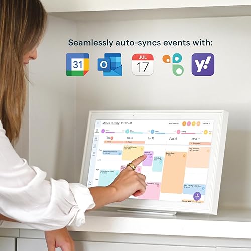 Miniatura 2 de Skylight Calendario: planificador de pared de 15 pulgadas, calendario digital y gráfico de tareas, pantalla táctil inteligente interactiva para