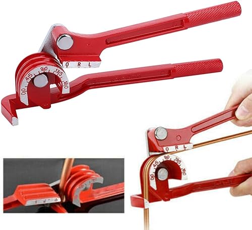 Miniatura 6 de Dobladora de tubos, 180 grados de 3 ranuras de cobre manual, herramienta de codo de flexión manual multifunción, aleación de aluminio, para