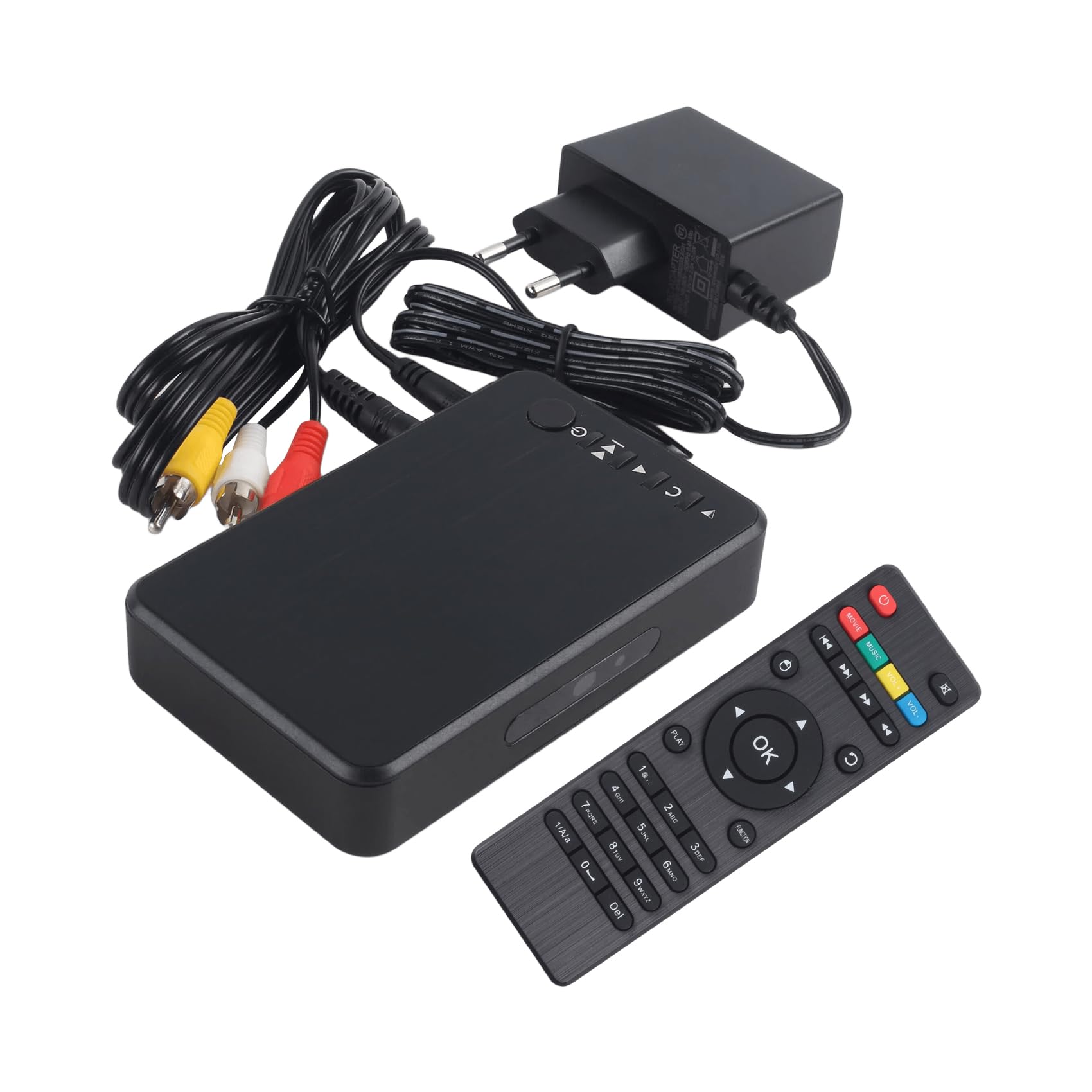 Lettore Multimediale 4K Compatibile con Riproduzione in Loop Automatica, Uscita VGA AV, Lettore Pubblicitario Video con Disco Rigido U e Spina EU.