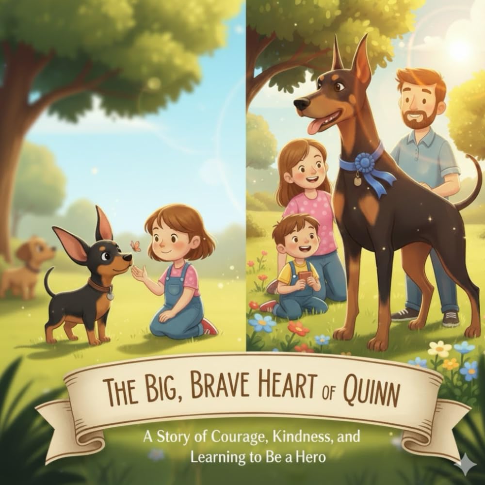 The Big Brave Heart of Quinn! (The Adventures of Quinn The Doberman!)