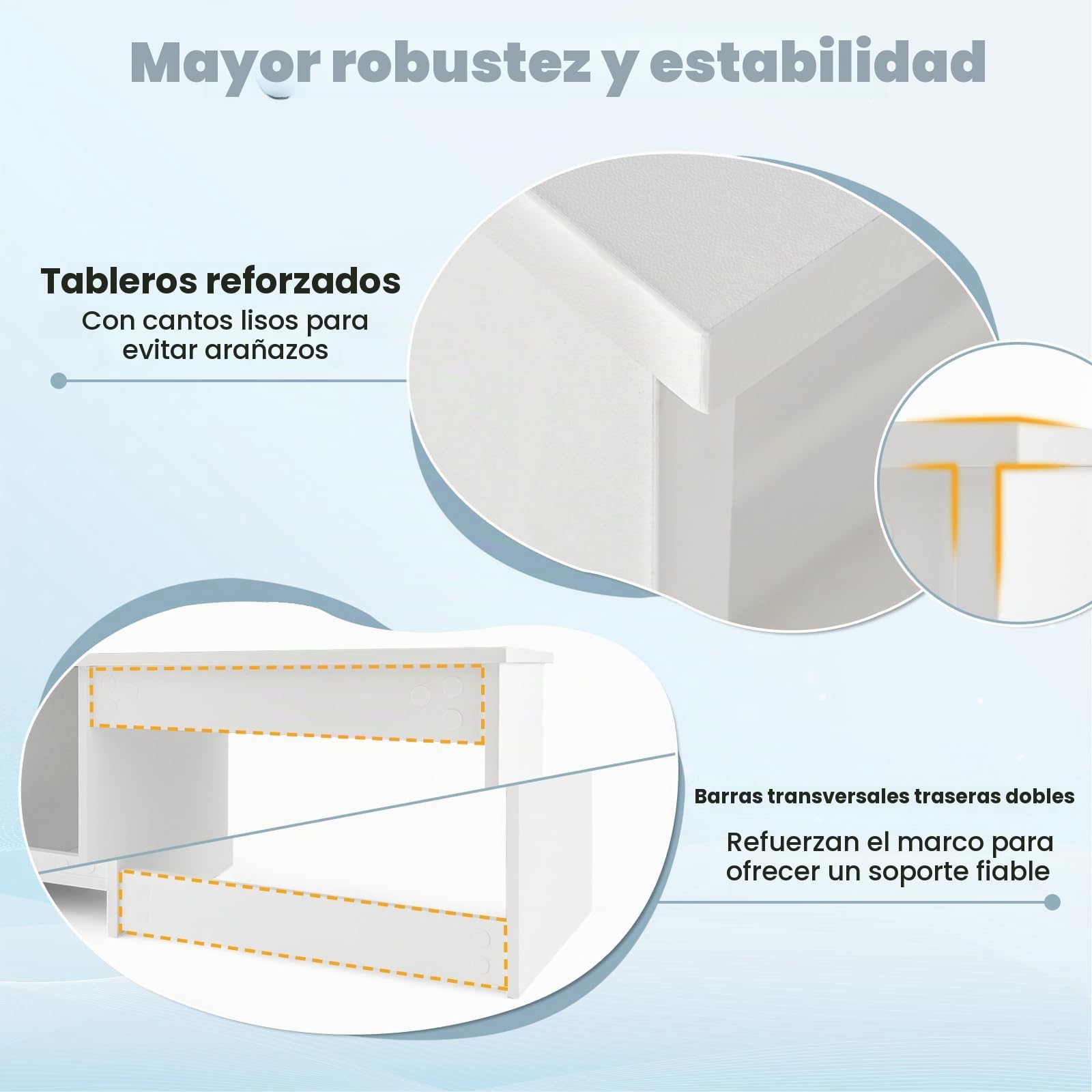 GIANTEX Escritorio de Ordenador con 2 Estantes Laterales, Mesa de Trabajo con Diseño Compacto, 80 x 40 x 74 cm, Escritorio de Madera para Oficina, Dormitorio, Estudio (Blanco)