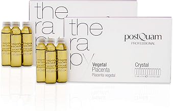 PostQuam - Pack of Plant Placenta Ampoules for Hair | Stimulates Circulation and Prevents Hair Loss - 24 Ampoules of 10 ml, Unisex