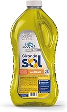 Detergente Lava-Louças Neutro Girando Sol 2L, Girando Sol, Detergente Líquido Para Lava-Louças, Amarelo, Contém Tensoativo Biodegradável, Neutro, Dermatologicamente Testado