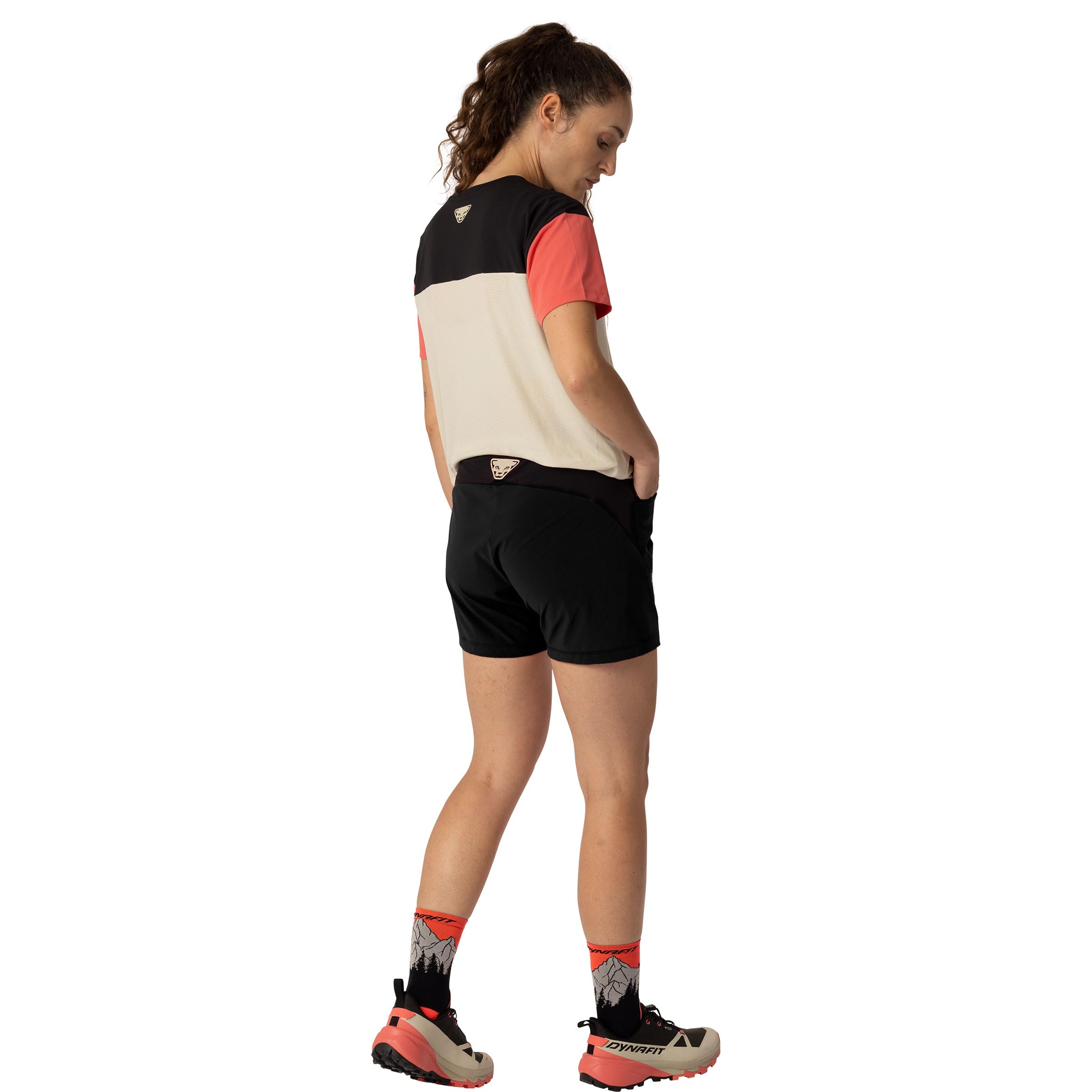 DYNAFIT Donna Traverse Hybrid Pantaloncini, Black out, L