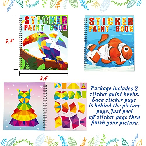 Image of 2PCS Sticker Books Crafts for Toddlers 2-4 Years