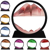 Vista 15 de rysnwsu Arte de arena dinámica 3D con movimiento líquido, imagen artística de arena en movimiento, imagen redonda de vidrio 3D de mar profundo