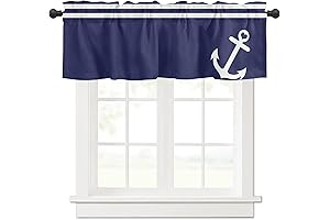 Valance Curtains: Nautical Anchor Style for Your Windows