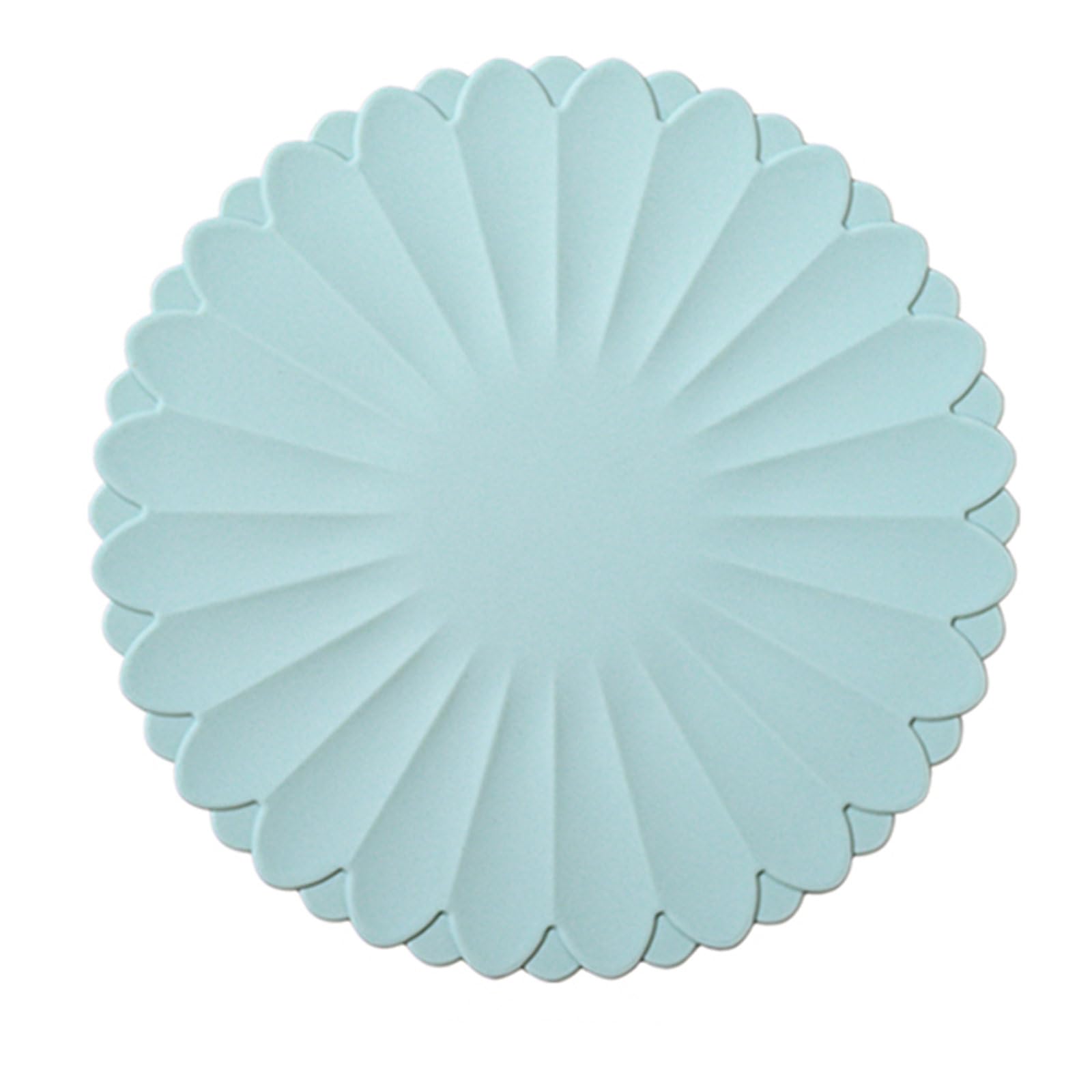 sous-Plats en Silicone Résistants à la Chaleur - Dessous de Plat Anti-Dérapant pour Cuisine et Table (Bleu mer Ciel, Diamètre: 30 cm / 11,81 Pouces (Environ))