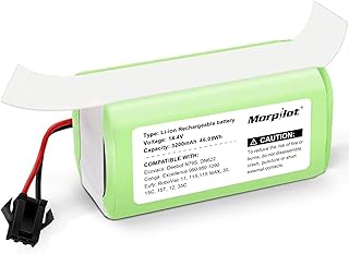14.4v 3200mAh Li-ion Replacement Battery Compatible with Eufy RoboVac 11 11S 30 15C 15T 12 35C, Ecovacs Deebot N79 N79S DN622, Goovi F007C D380 D382, Amarey A800 A900, Coredy R300 R500+ R3500S Etc.