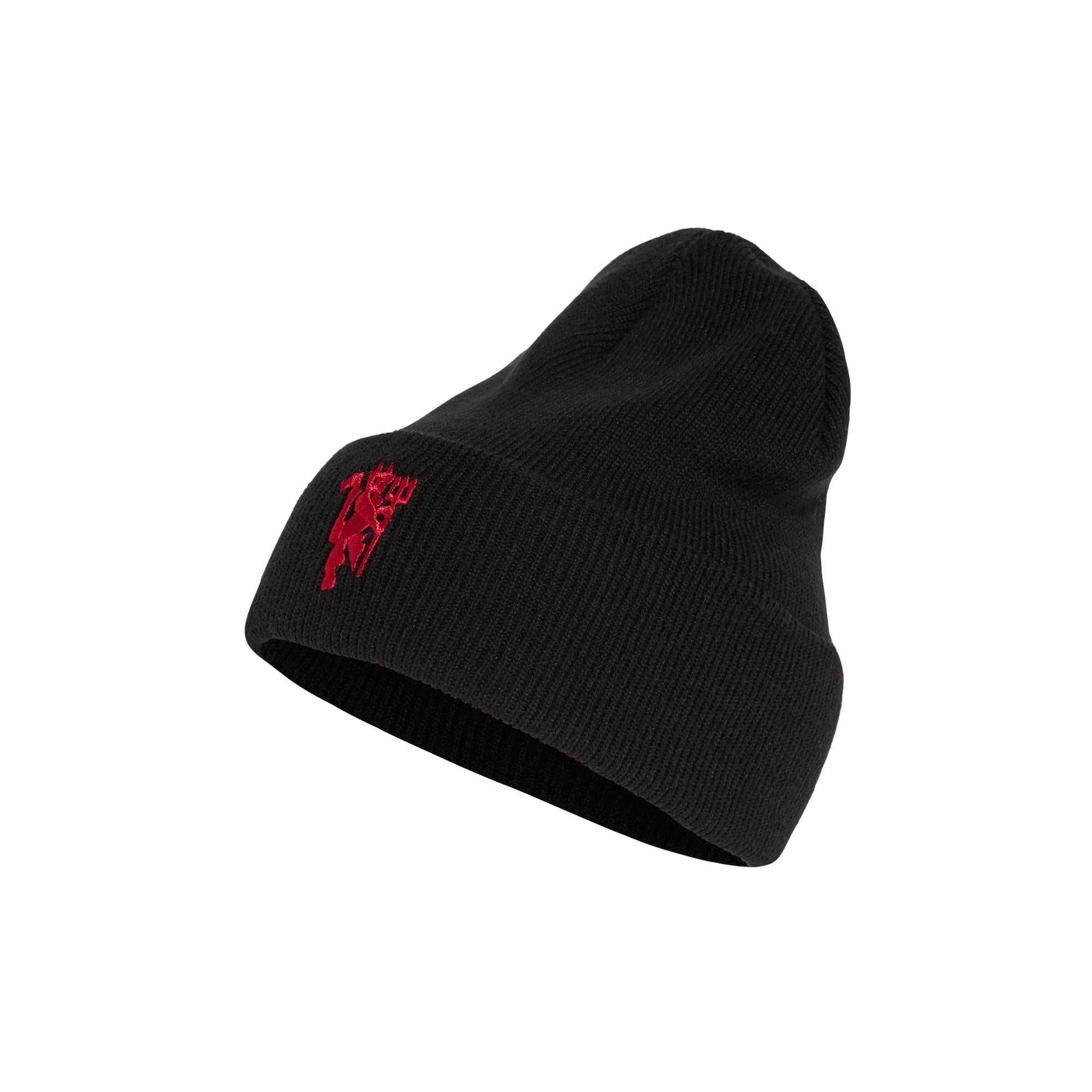 adidas Unisex Manchester United Woolie Hat, Black/White/MUFC red, XXS-XS