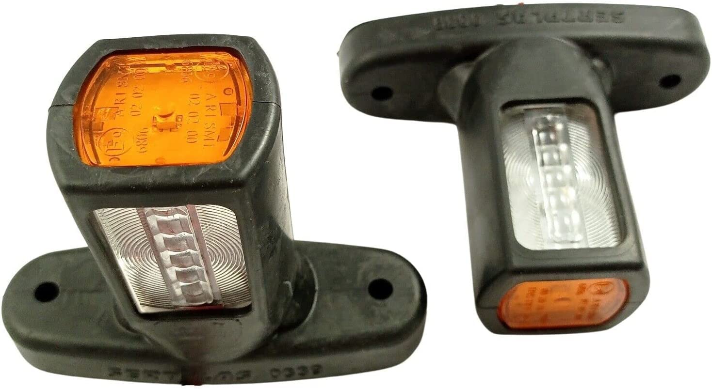 2 x LED Bombilla Luces Plantilla Posición Luz Lateral Rojo Blanco Amarillo 12v 24v Remolque Camión Lámpara