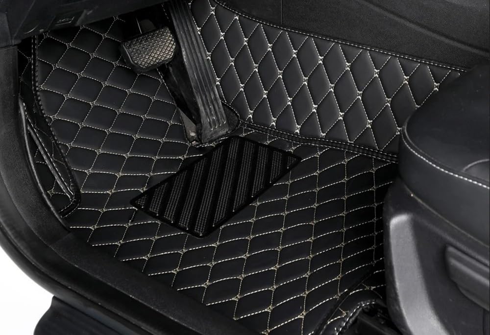 Fußmatten Für X3 E83 2003-2010 F25 2011-2017 G01 2018-2023 Innen Maßgeschneiderte Auto Fußmatten Zubehör teppichAuto(Schwarz Blau)