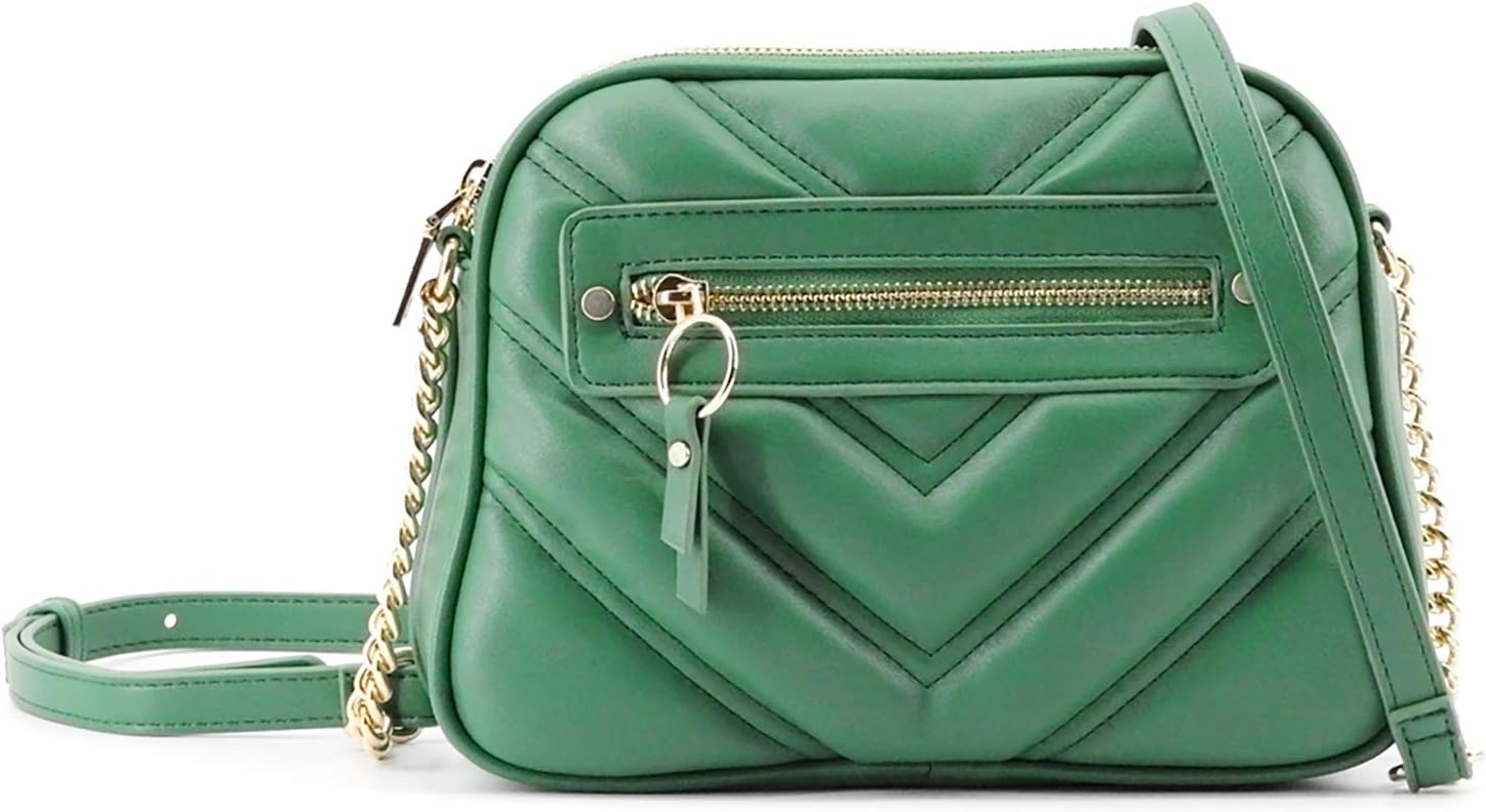 FSD.WG Women's Tassel Crossbody Bag - Blue Vegan Leather, Multi Pockets, Adjustable Strap, Large Size - View #11