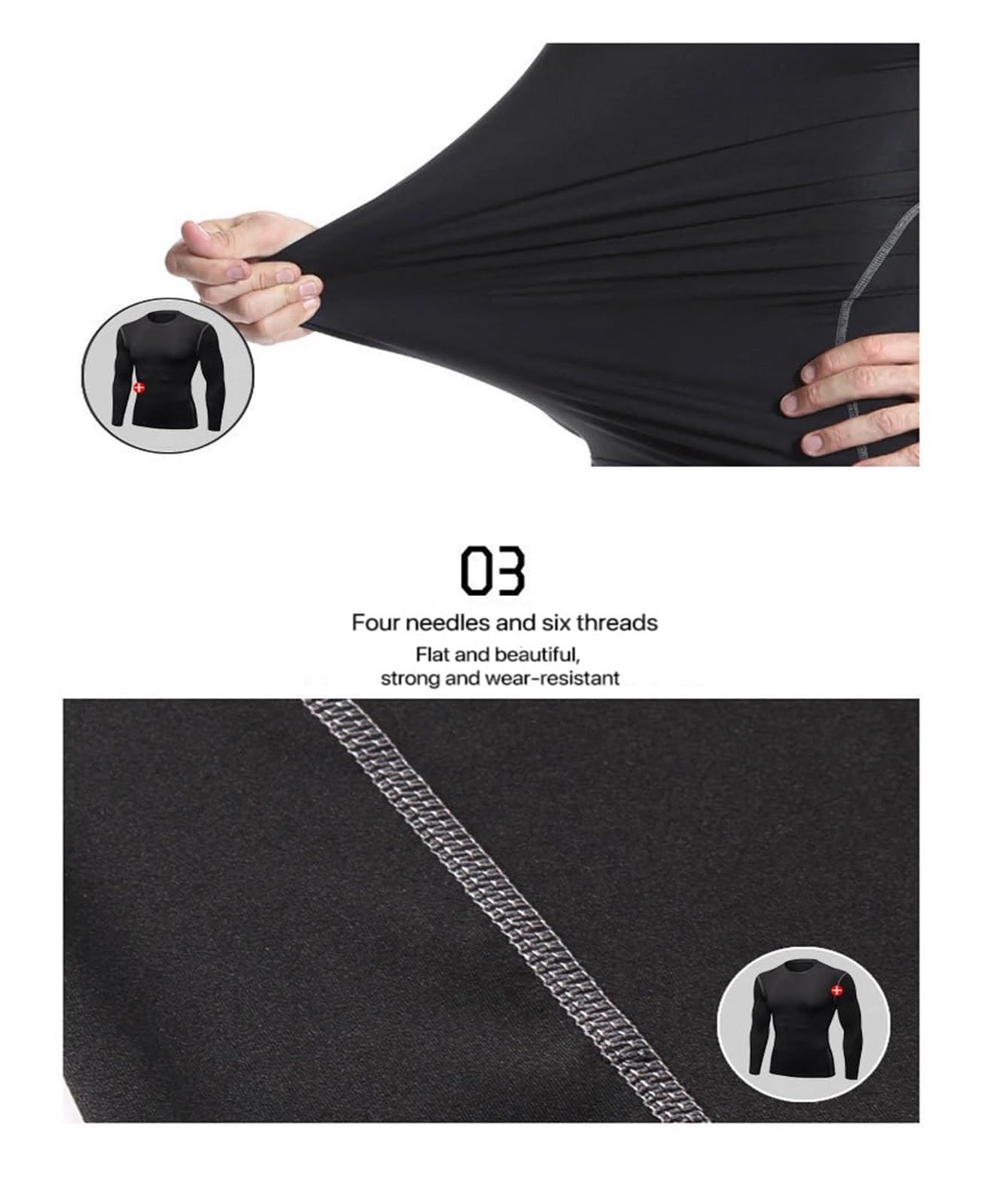Camisa Funcional 1 Uds. Ropa Interior térmica de Manga Larga for Hombre, Tops Finos Ajustados de Secado rápido elásticos for Fitness, Ropa de otoño e Invierno for Hombre(Gray,L (60-70kg))