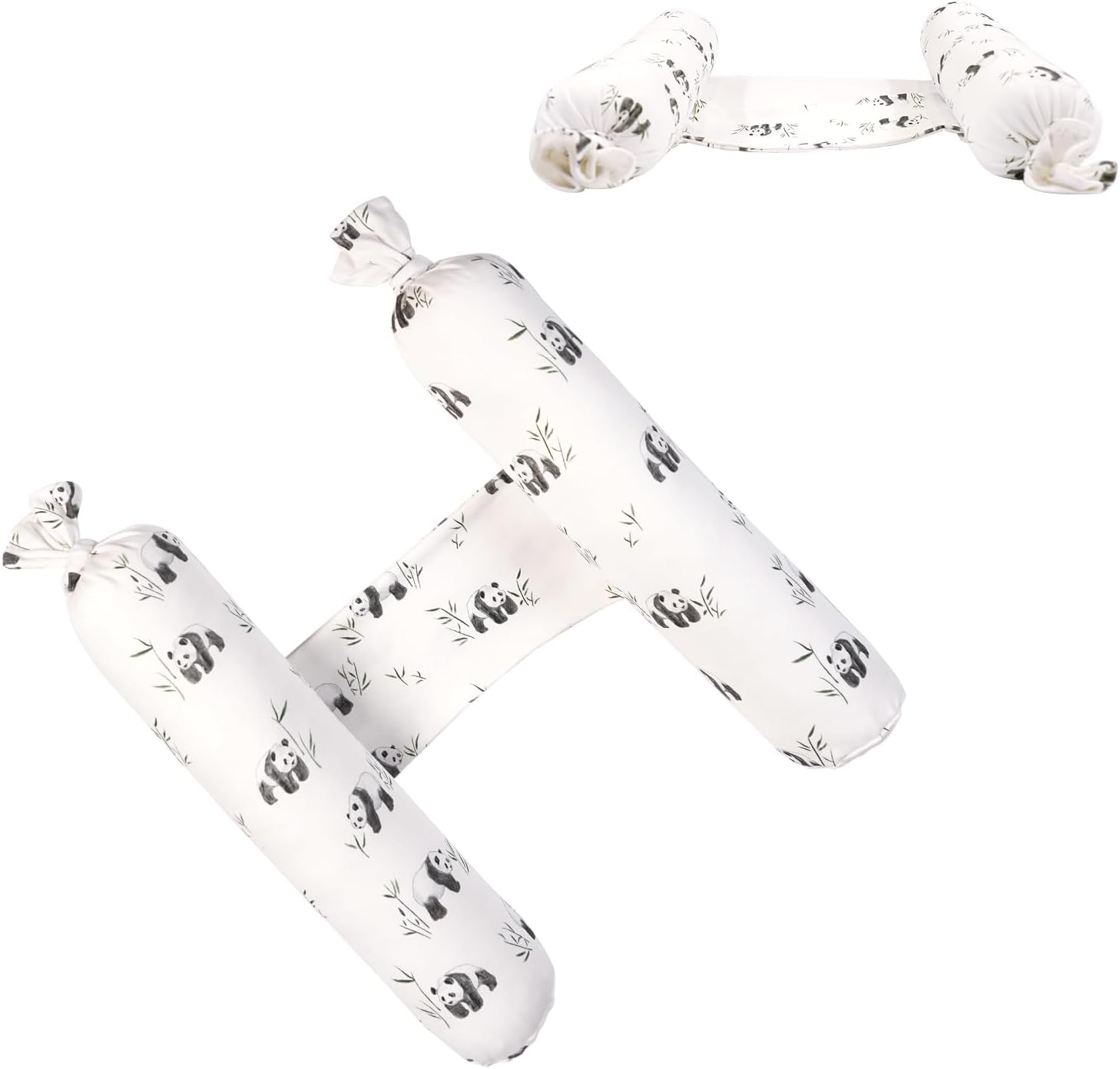 Reidio Multipurpose Body Pillow, Adjustable Candy Shaped Throw Pillow, Neck Support Pillow Back Cushion Body Pillow with Removable Soft Cotton Pillowcase, Machine Washable (Panda)