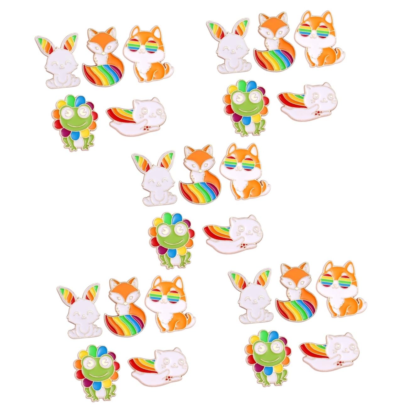 SOIMISS 25stücke Teiliges Cartoon Tier Broschen Bunte Anstecknadeln Für Kleidung Rucksäcke Hüte Und Taschen Kreative Dekoration Für Partys Und Besondere Anlässe
