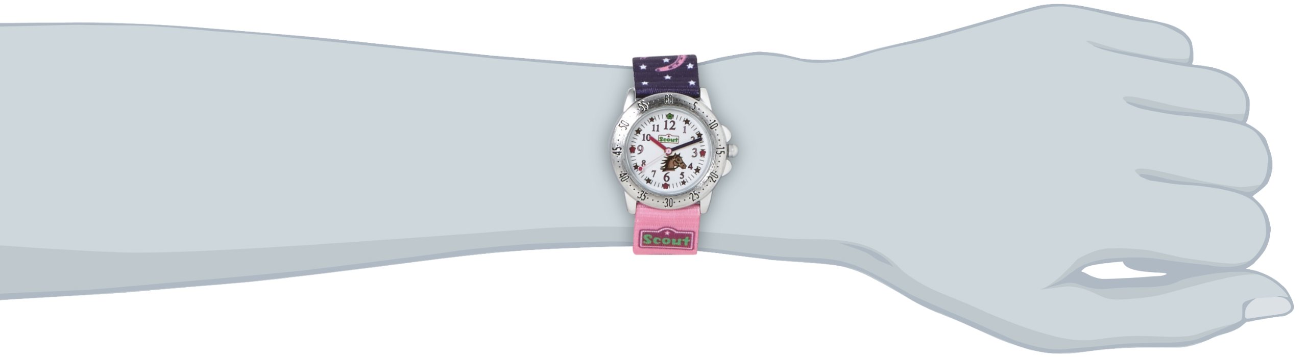 Scout Mädchen-Armbanduhr Analog Quarz Textil 280378065
