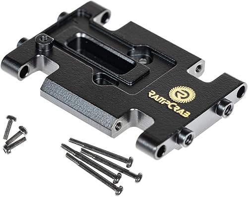RampCrab Soporte de transmisión de placa deslizante para AX24, revestimiento negro, montaje de latón para AX24 XC-1, 0.81 onzas, piezas de