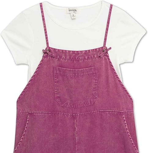 Speechless girls Overalls Jumpsuit(Dark Rose,Small)