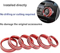 Vista 3 de Cubierta de perilla para interruptor de control de clima F150 AC/remolque/4WD/VOL/botón de afinación interior consola central accesorios compatibles