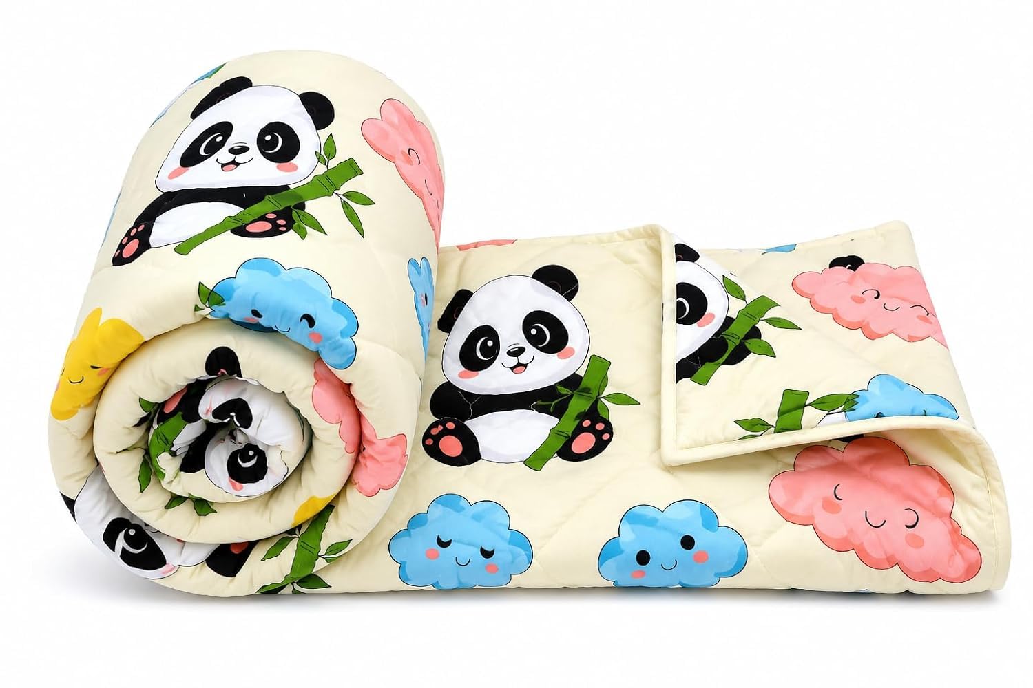 Aroma Brand Microfiber All Seasons Collection Single Bed Kids Bed Blanket | Cartoon Printed Dohar for Kids Boy & Girls | Soft Children Comforter | All Seasons Blanket (60 x 90 in) (Bambo Panda)-image-48