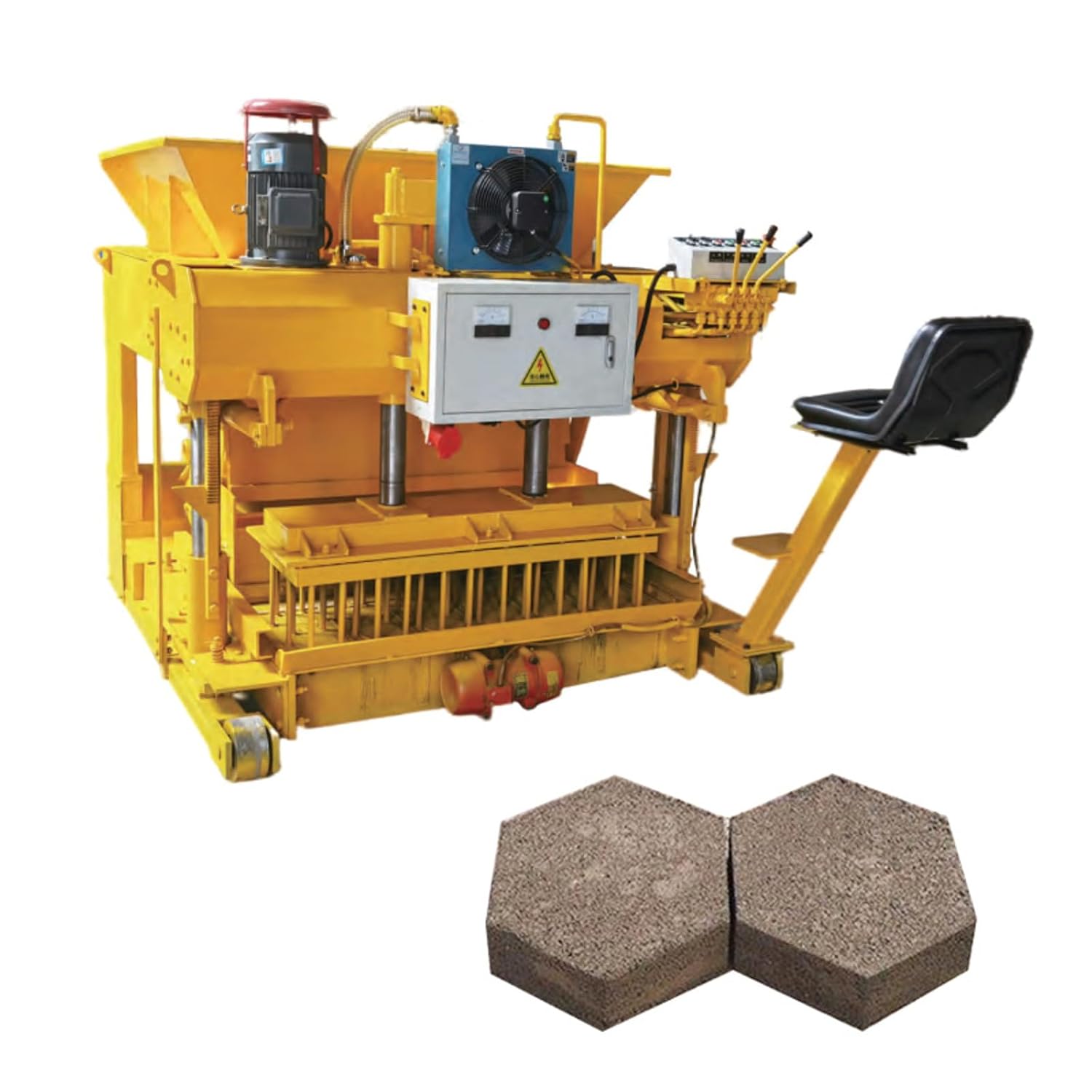 Concrete Block Making Machine Multi-Shape Brick Maker Hollow Solid Brick Machine for Construction Building Material Farm Commercial Industrial Production