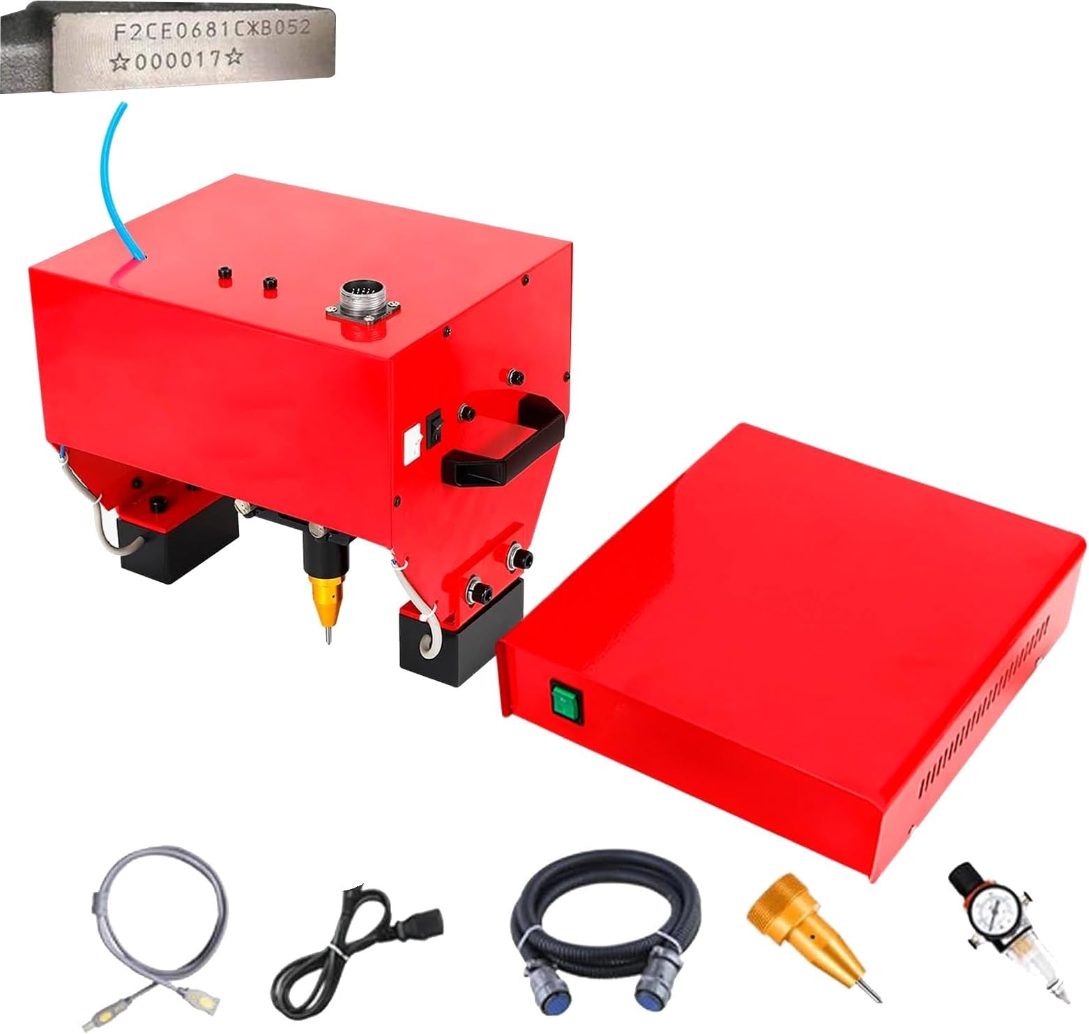 Digital Control Dot Peen Metal Marking Machine with High Speed Pin Stamping for Engraving Numbers and Text on Metal Surfaces