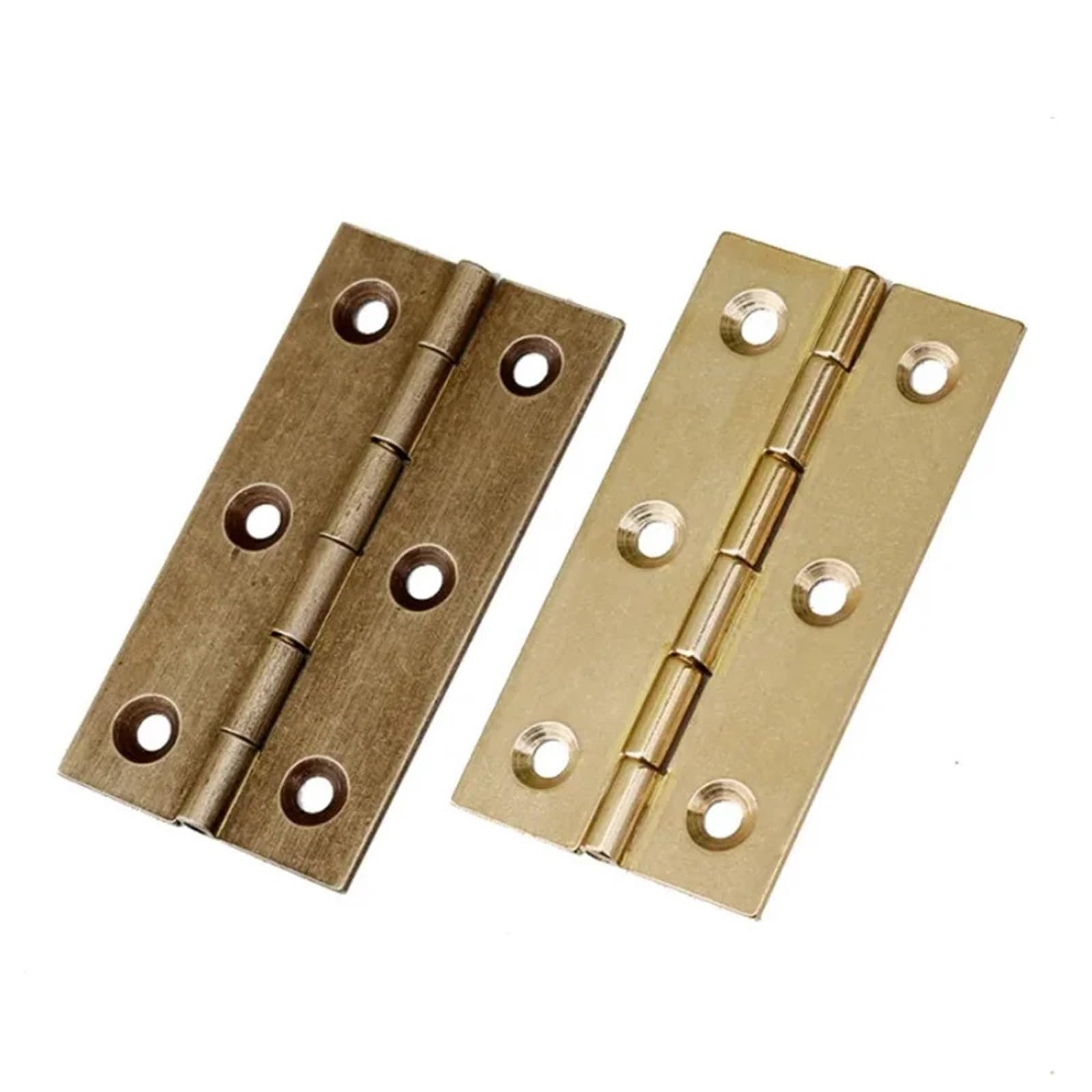 Cabinet Door Hinge 10pcs/Bag Solid Brass Hinges Vintage Furniture Hardware Door and Window Cabinet Box Concealed Hinge with Matching Screws