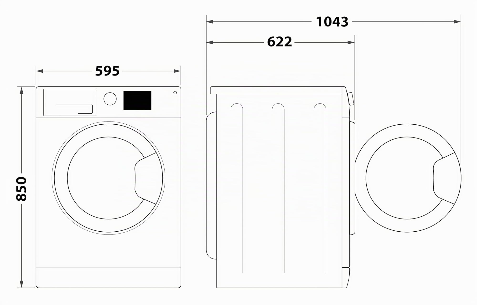 Bauknecht WM Elite 9AA Waschmaschine/ 9 kg/ 1400 U/min/Energieeffizienzklasse A/ActiveCareColor+/ A-20%/ SteamHygiene-Antivirus/SteamRefresh/Stop&Add-Nachlegefunktion/Volle Ladung 45Min.