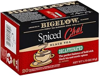Bigelow Decaf Spiced Chai Tea Bags, 20 ct
