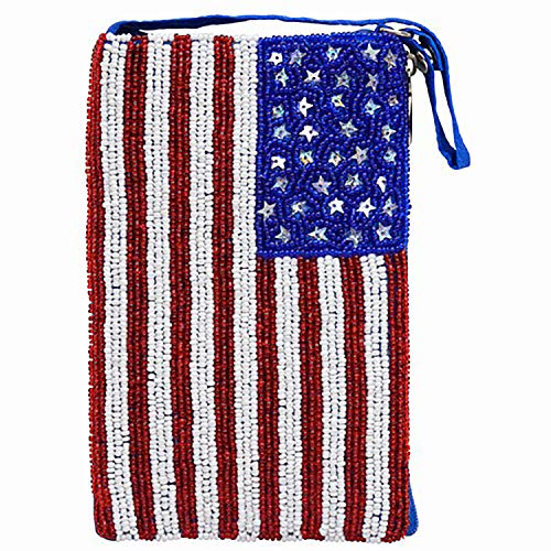 Image of Bamboo Trading Beaded Stars & Stripes Club Bag