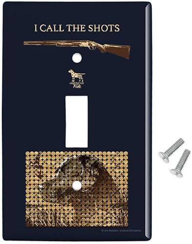 Miniatura 2 de GRAPHICS & MORE I Call The Shots Shotgun Lab Labrador Retriever Dog Hunting Hunter Plastic Wall Decor Toggle Light Switch Plate Cover