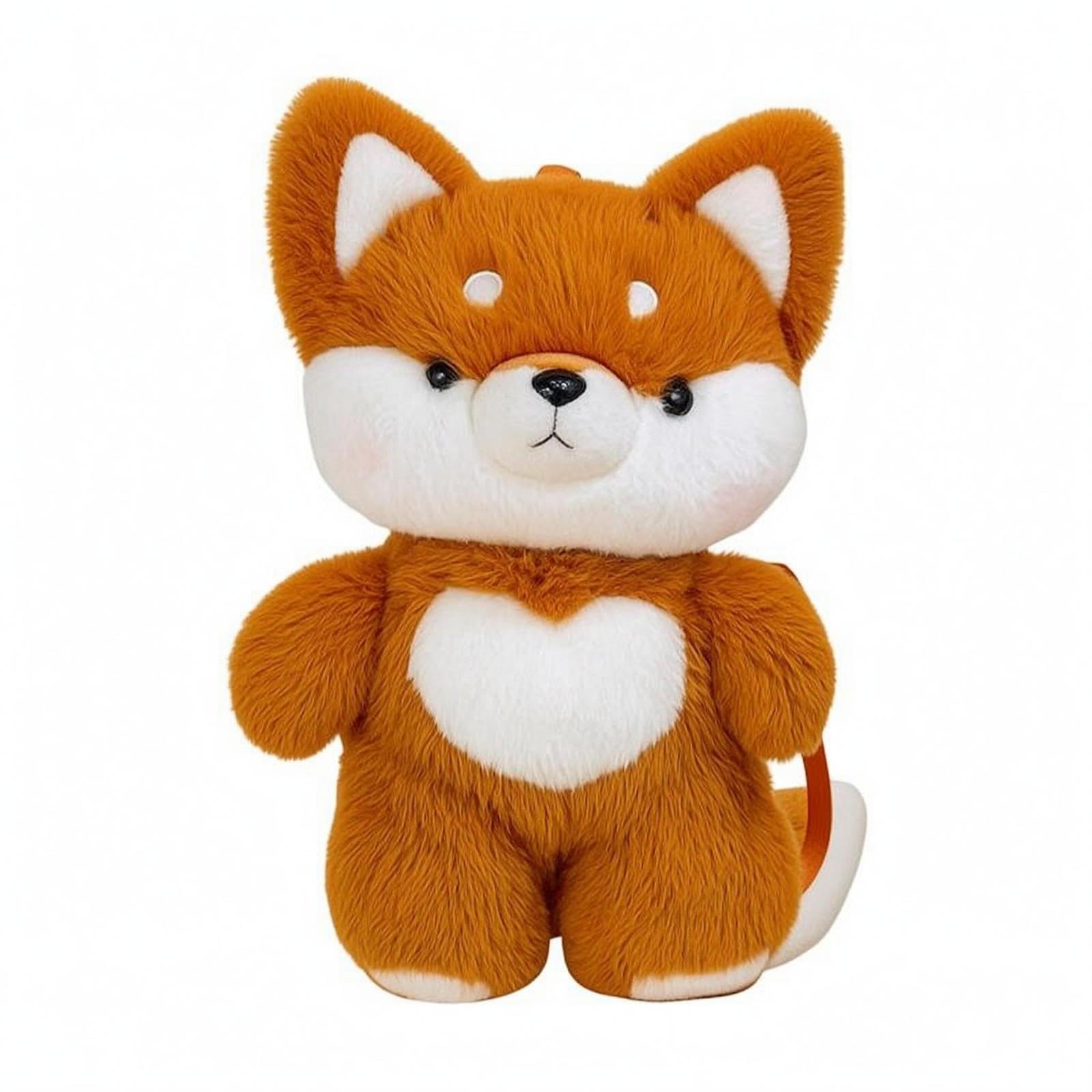 ™ Soft-Textured Animal Backpack Soft Fuzzy Backpack Fox-image-33