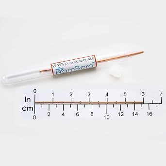 Colloidal Copper Wire - Pair of 12-Gauge 6" Wires for Reliable Colloidal Copper Water Production