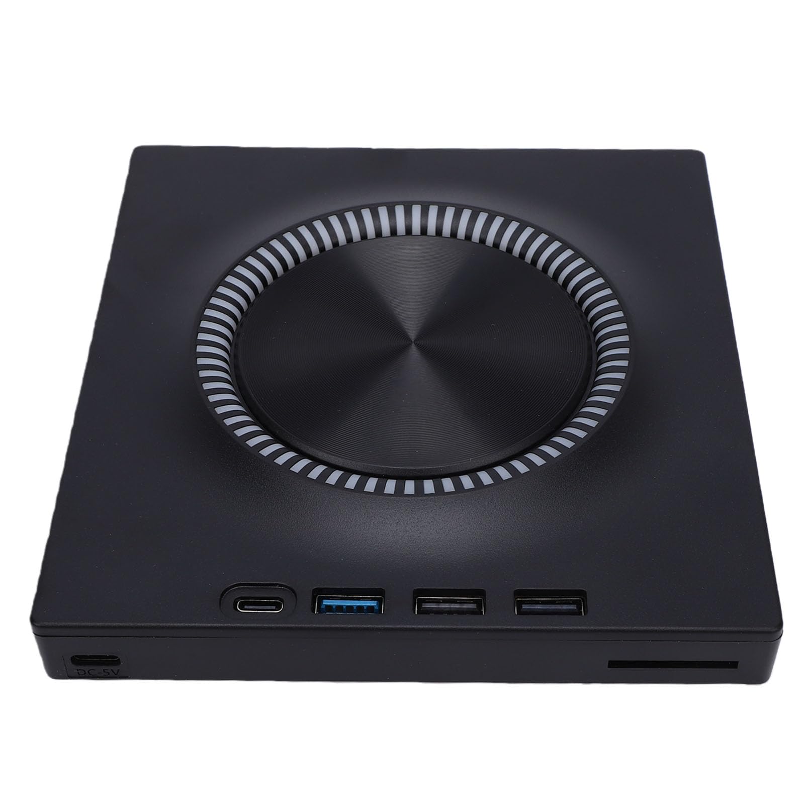 Sxhlseller Unidad Externa CD DVD, Grabadora y Lector USB 3.0 con Concentrador USB C, Transferencia de Datos 5Gbps, 6X Grabación, 8X Lectura DVD, 24X Lectura CD, for Portátil, Sobremesa,