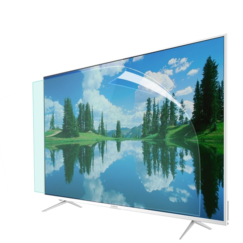 Filtre TV 75 pouces anti fatigue oculaire pour regarder la télévision le soir