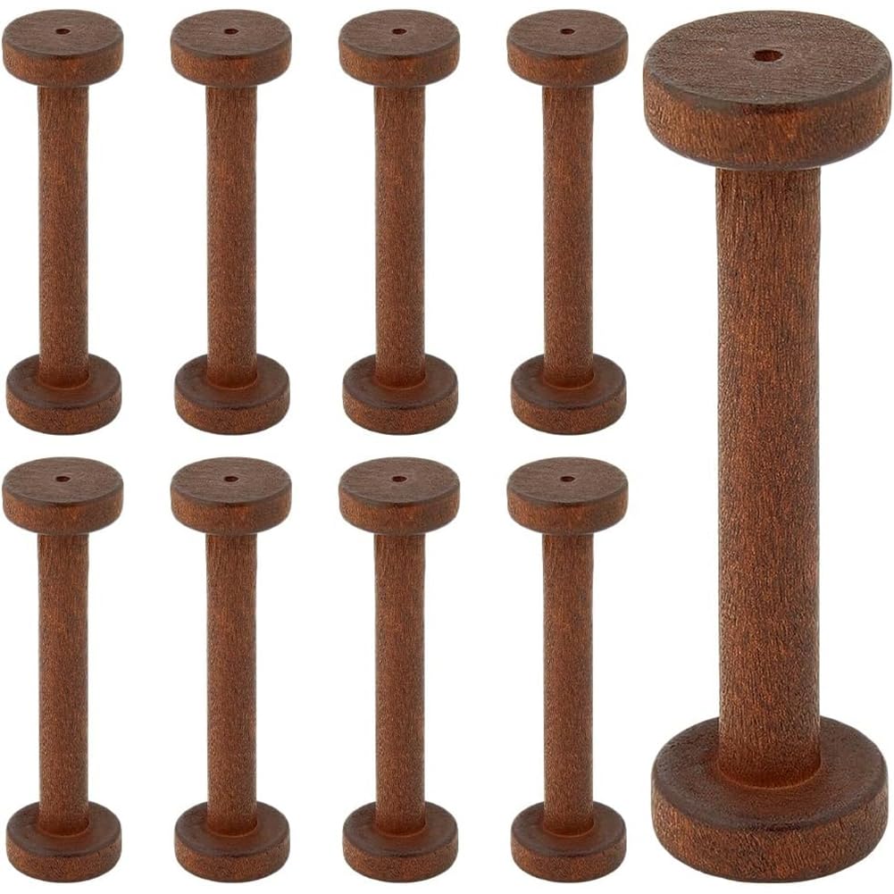 Carrete de Cinta SUNNYCLUE para Mantener Tu Rincón de Costura Ordenado con Bobinas de Madera de Coco
