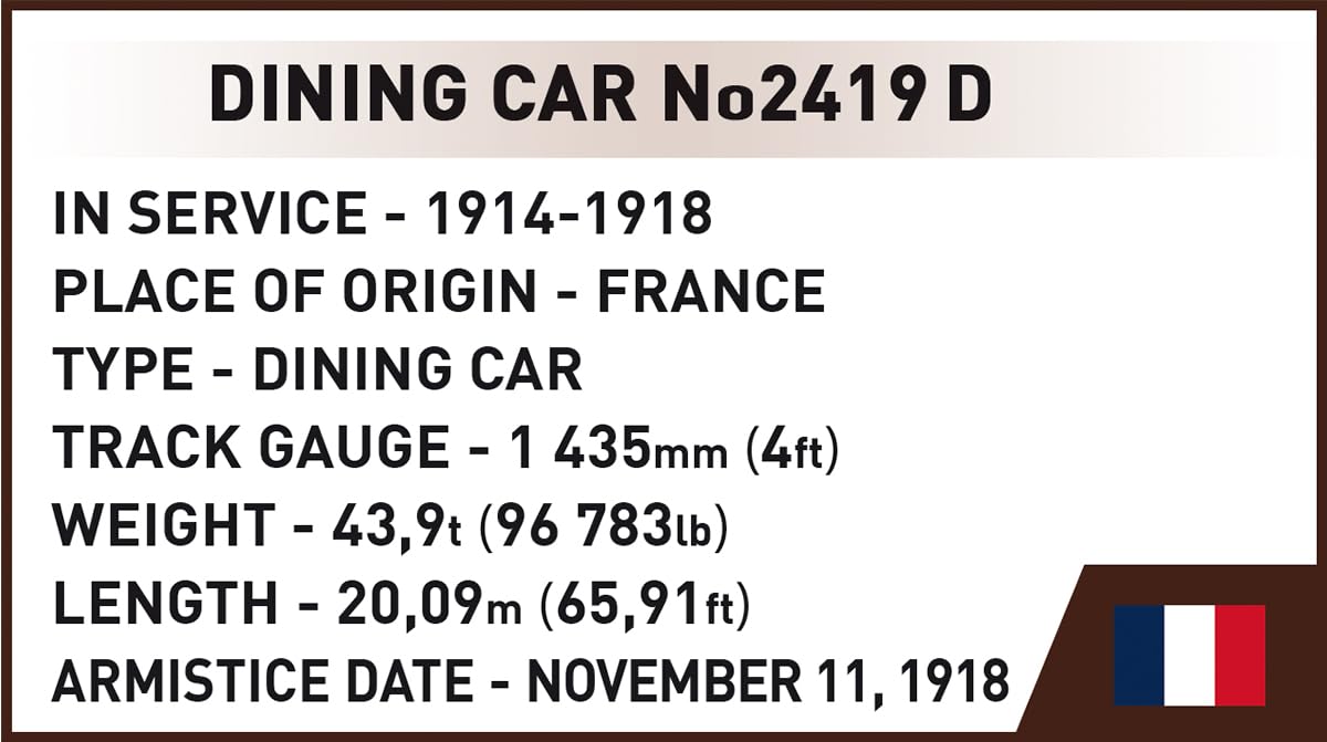 COBI Compiègne Wagon (Wagon de l'Armistice) 1918
