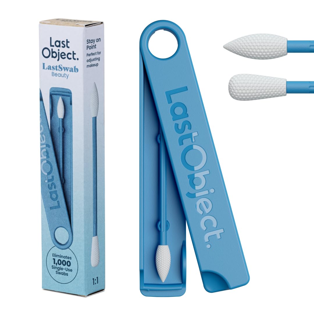 Hisopos reutilizables LastSwab® para rutinas de belleza – Alternativa sostenible a los hisopos desechables – Fáciles de limpiar – Se entregan con estuche de viaje - Roja — view 8